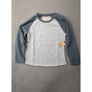 Old Ranch Talvi Pullover Shirt Medium Long Sleeve Sweater Fleece Baseball Raglan